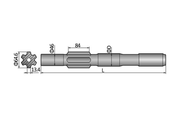 Ingersoll Rand YH 80A Shank Adapter