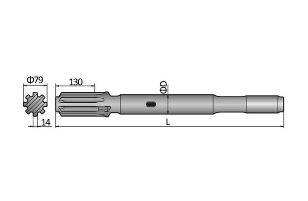 HL1000 PE-65, HL1500, HL1500 PE-65, HL1560 T-65 Shank Adapter