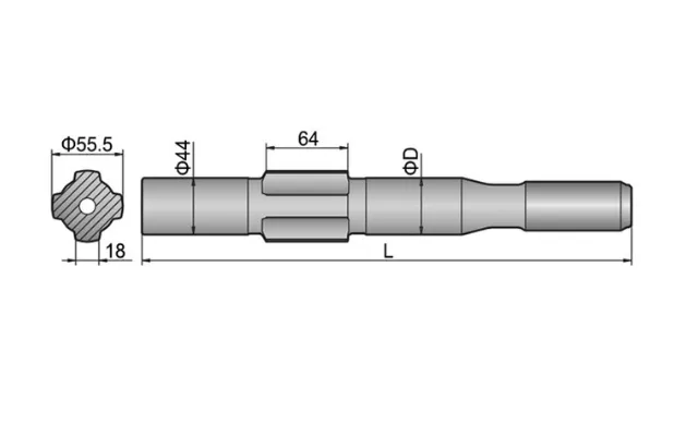 Gardner Denver PR 123 Shank Adapter